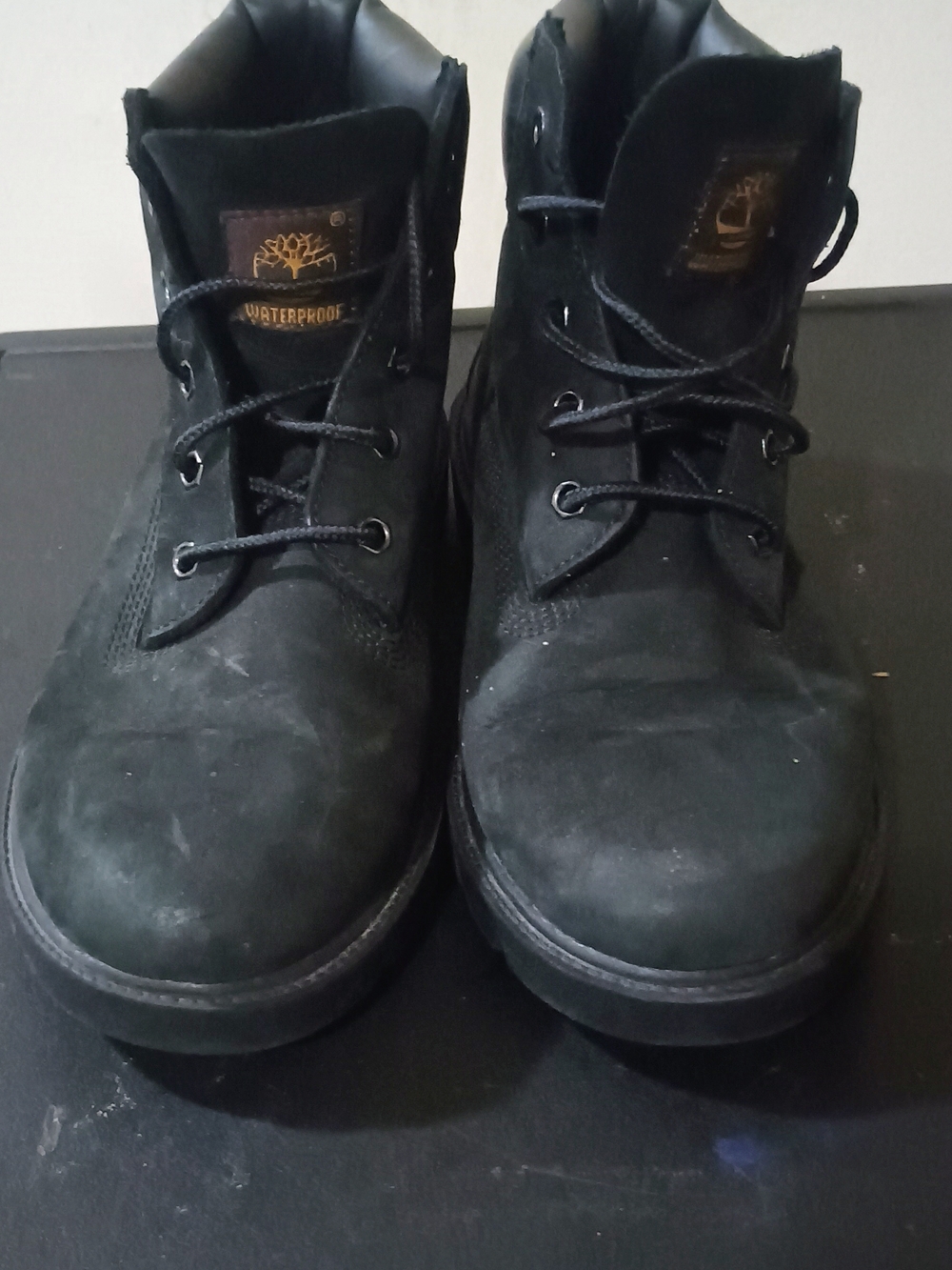 Timberland Black Waterproof Men's Lace-Up Work Boots